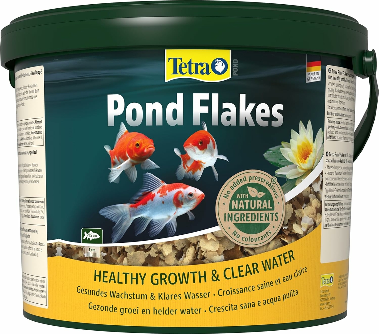 TETRA Pond Flakes 10L aliment complet en flocons spécialement conçu