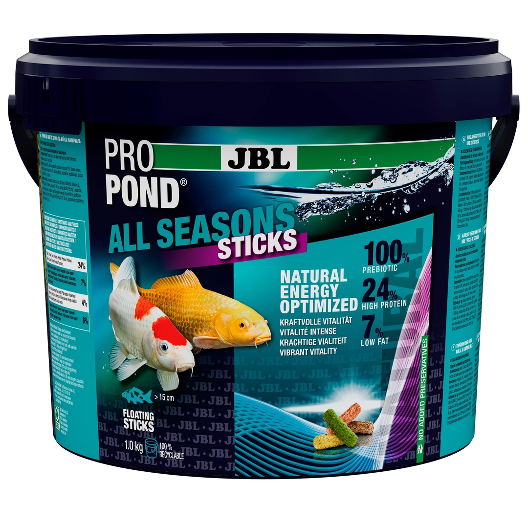 JBL Propond All Seasons Sticks 7,5kg - Teichfischfutter 2025 | Für Koi & Goldfische