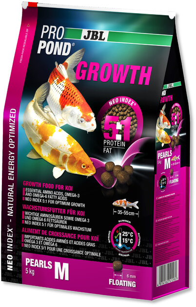 JBL ProPond Summer Nourriture Été Pour Koïs Taille M 2,0 Kg - Granules Flottants