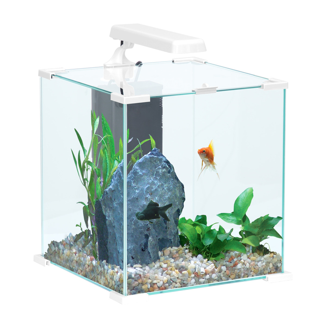 AQUAVIE Kit Cube 20 aquarium équipé 18 L complet pour poissons d