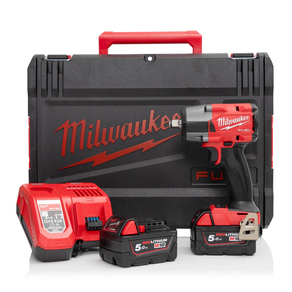 Milwaukee M18 FMTIW2F12-502X - Set boulonneuse à chocs Li-Ion 18V