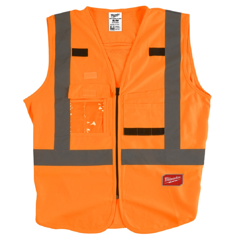 Gilet sans manche orange haute visibilité (lot 10) Portwest