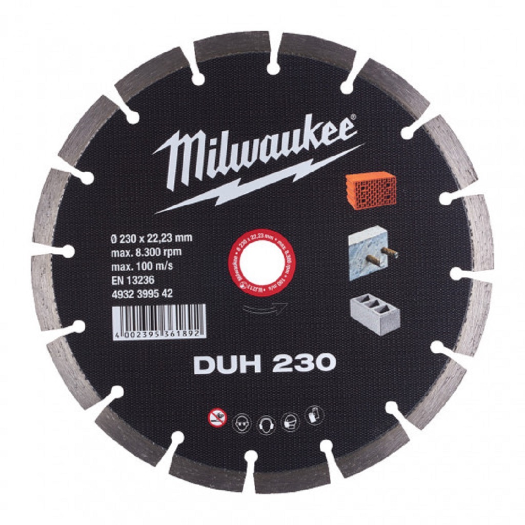 Disque diamant béton DSU 125 mm spécial rainureuse Milwaukee