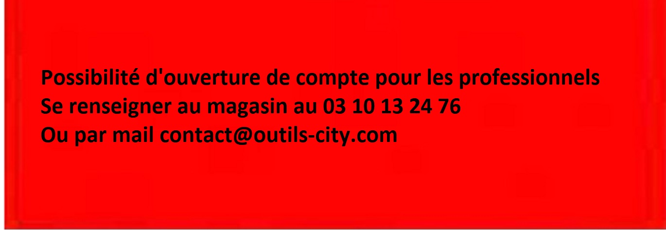 ouverture de compte pro outils city