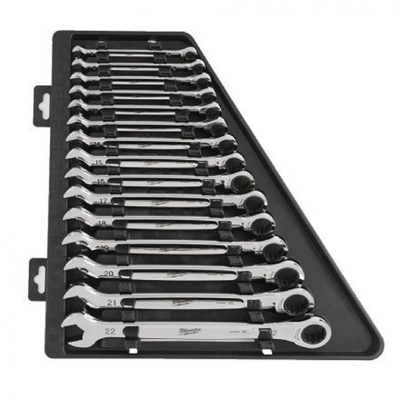 Set MILWAUKEE de 15 clés à cliquet Métriques - 4932464994