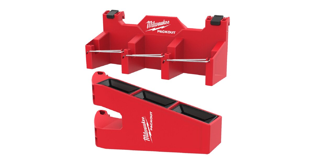 Support Mural Pour Batterie Milwaukee M18 - Rangement Fixe, Gain De Place, Pratique