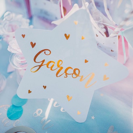 6 deco table Gender reveal party3