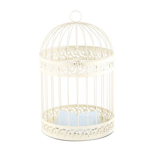Urne mariage cage blanche