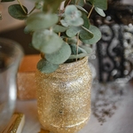 Vase Glitter Pailleté cuivre