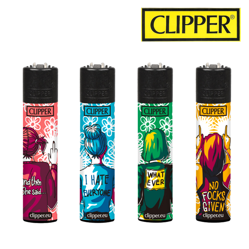 Briquets Clipper Collection - X4 Briquets - Modèle Licorne - Briquet Clipper/Briquet Clipper