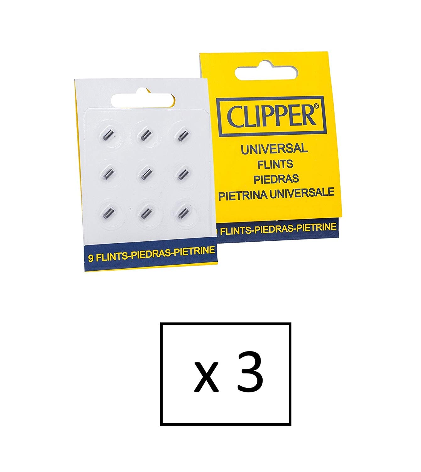 Pierre de remplacement briquet clipper - x3 lots de 9 pierres clipper -  Briquet Clipper/accessoires clipper - massiliasmoke