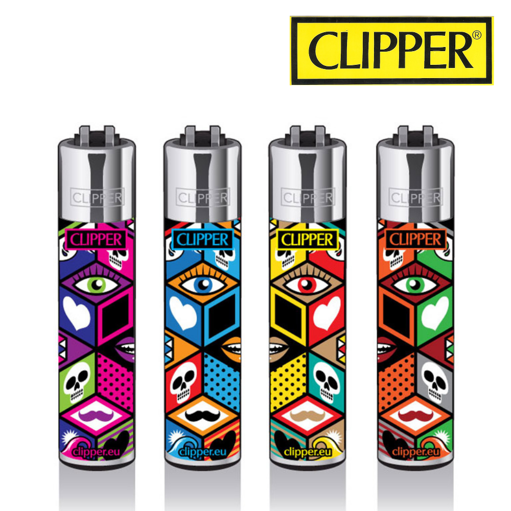 Briquet Clipper collection - x4 briquets - Modèle Mixed Pattern - Briquet  Clipper/Briquet clipper collection - massiliasmoke