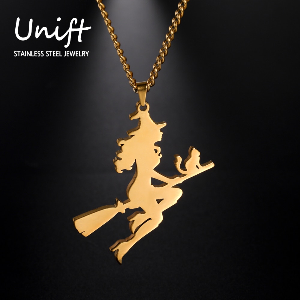 Unift-Sorci-re-collier-avec-pendentif-en-acier-inoxydable-pour-femme-chat-magique-accessoire-de-sorcellerie