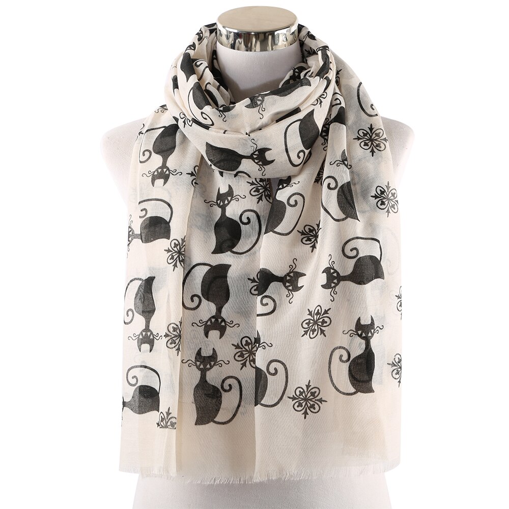 Foxmom-Foulard-Vintage-pour-chat-rose-et-blanc-charpe-pour-Femme-Animal-chat-amoureux-m-re