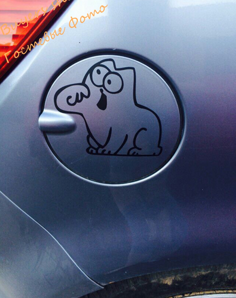 Stickers Voiture Chat Grossier