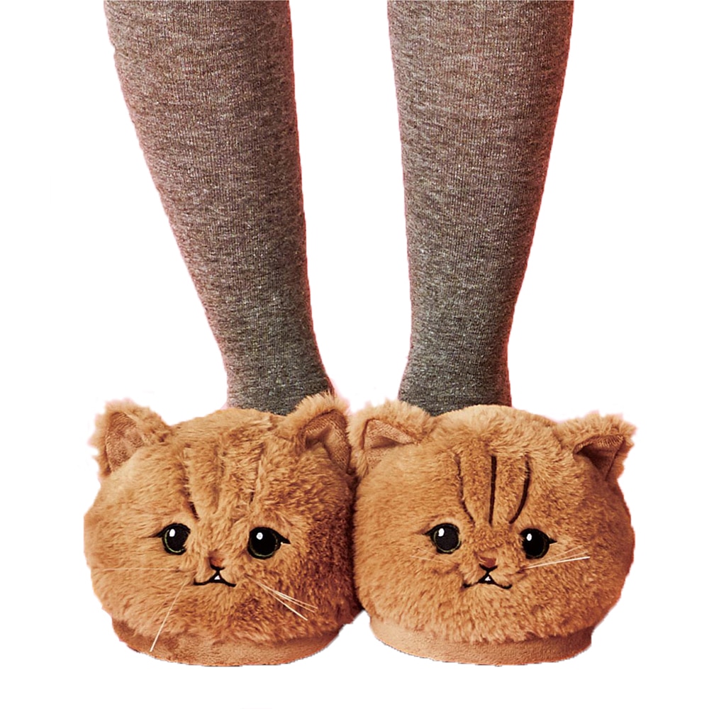 Chaussons chat doux en peluche Chaussons et pantoufles Chaussons