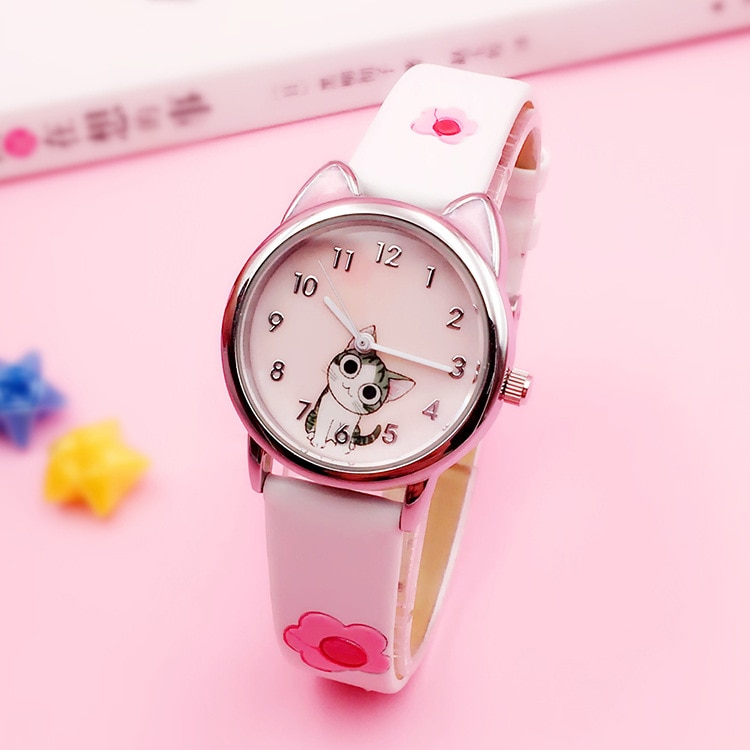 Montre Enfant Analogique Lumineuse - Pour Garçons Et Filles 3 à 10 Ans - Design 3D Animé - Mouvement Quartz