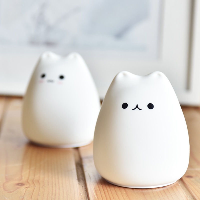 Lampe veilleuse chat en Silicone - Lampes et veilleuses - au-chat-heureux