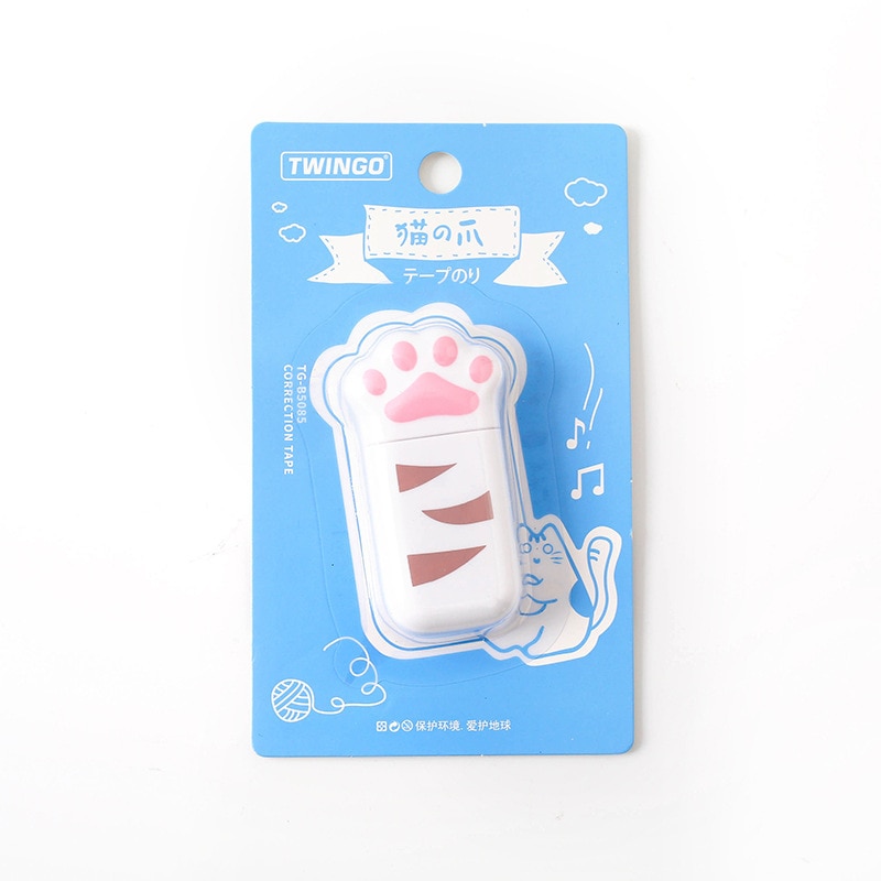 Chat-griffe-Portable-ruban-correcteur-Kawaii-blanc-sur-correcteur-cadeau-promotionnel-papeterie-tudiant-prix-cole-fournitures