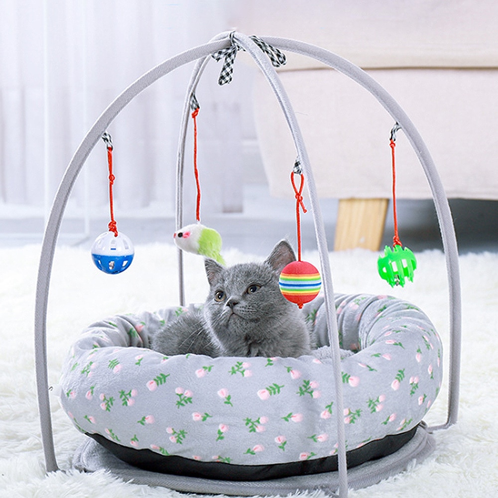 Maison-de-chat-souple-avec-jouets-produit-pour-animaux-de-compagnie-pour-petit-chien-chiot-chenil