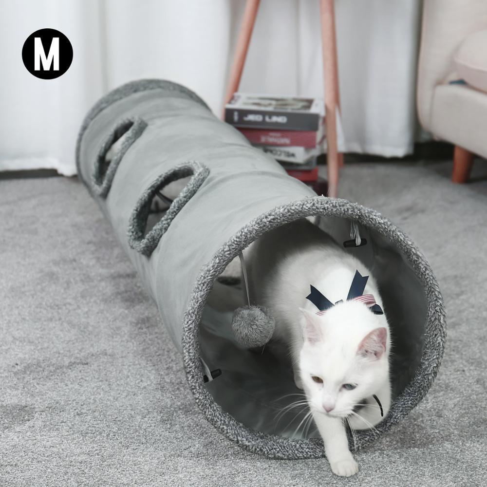 Jouet-en-forme-de-Tunnel-pour-chats-2-trous-Dr-le-chaton-animaux-Tube-de-jeu