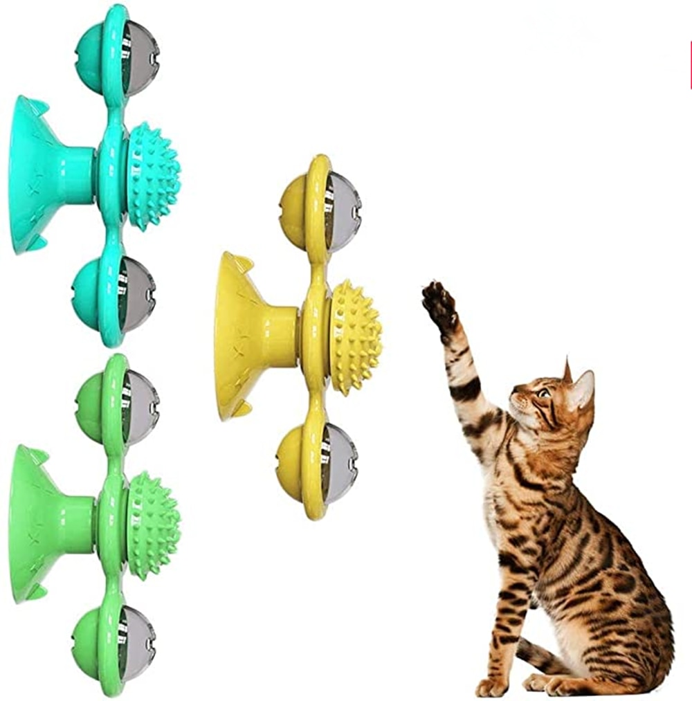 Moulin-vent-Portable-avec-brosse-pour-chats-Jouet-chat-interactif-brosse-gratter-toilettage-perte-de-Massage