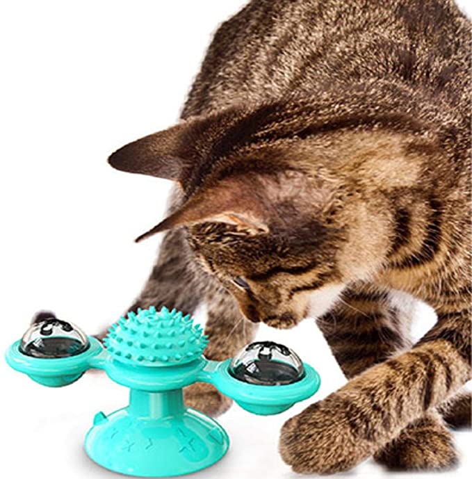 Moulin-vent-Portable-avec-brosse-pour-chats-Jouet-chat-interactif-brosse-gratter-toilettage-perte-de-Massage