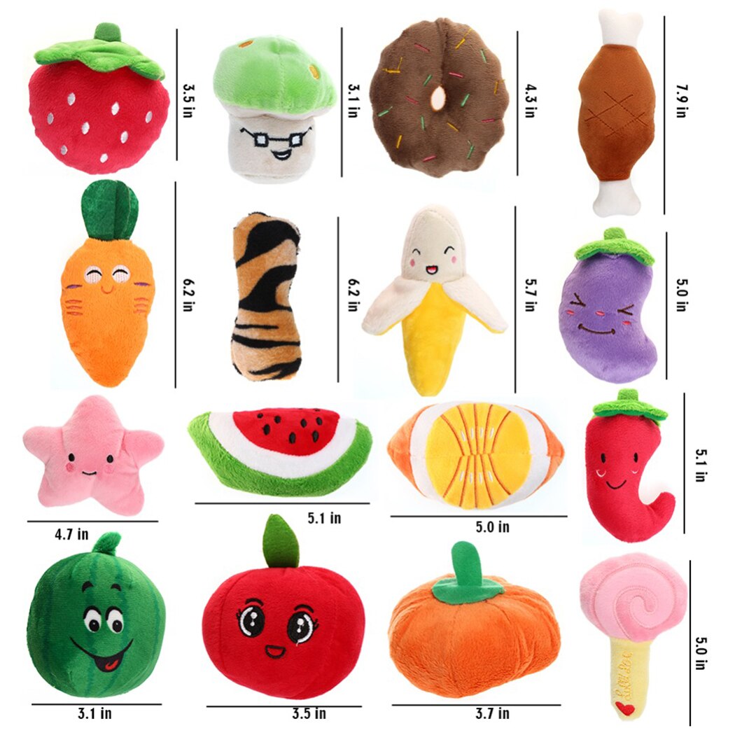 Jouets-en-peluche-chien-chat-forme-de-dessin-anim-Fruit-nourriture-mignon-jouet-r-sistant-aux