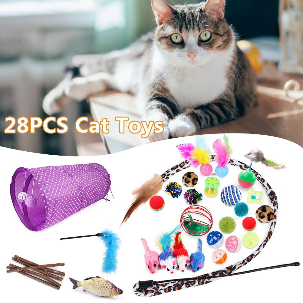 28-pi-ces-chat-jouet-pliable-2-trous-chat-Tunnel-jouet-poisson-souris-plume-baguette-dr