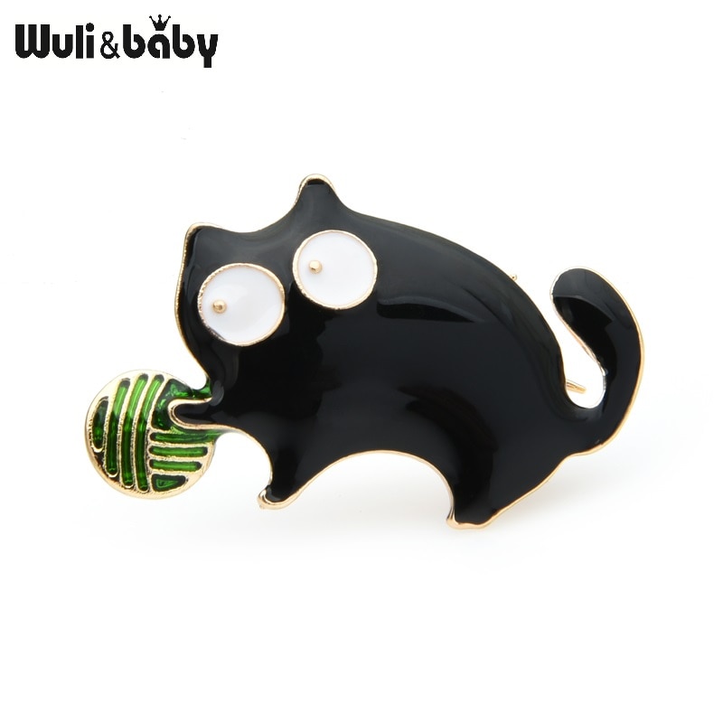 Wuli-baby-broche-chat-en-alliage-maill-pour-femme-jolie-petite-boule-de-jeu-Animal-f