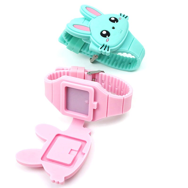 Montre-lectronique-3D-LED-pour-enfants-jouet-en-Silicone-montre-bracelet-chat-lapin-mignon-dessin-anim