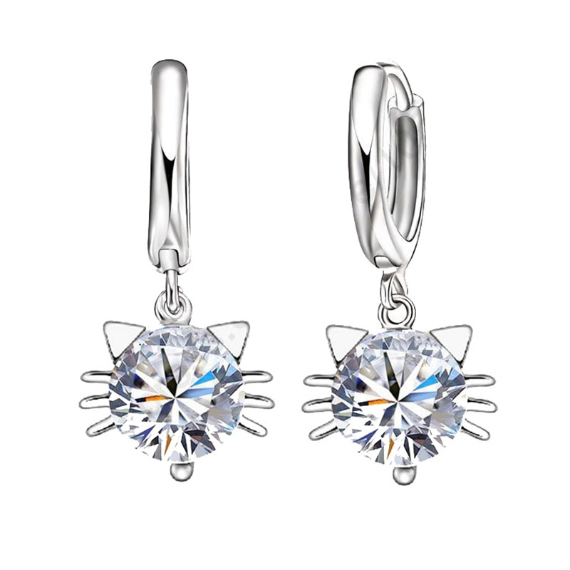 Boucles-d-oreilles-en-cristal-Zircon-cubique-pendentif-en-forme-de-chat-mignon-accessoire-de-beaut