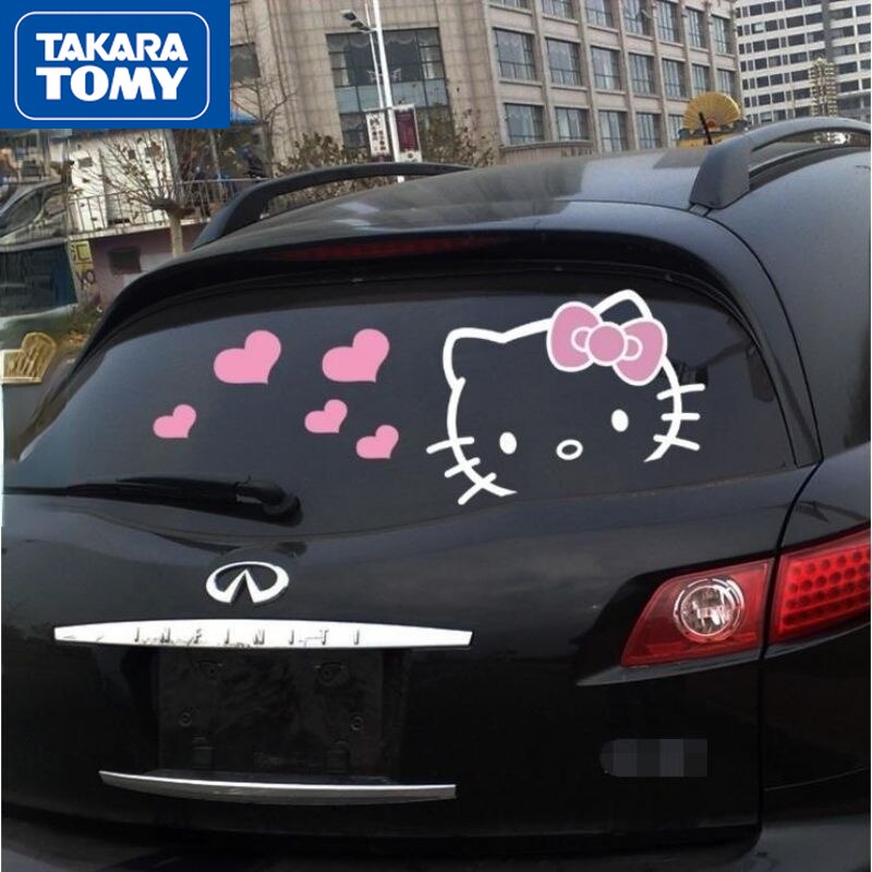 Autocollant pour voiture Hello Kitty - Stickers/autocollants -  au-chat-heureux