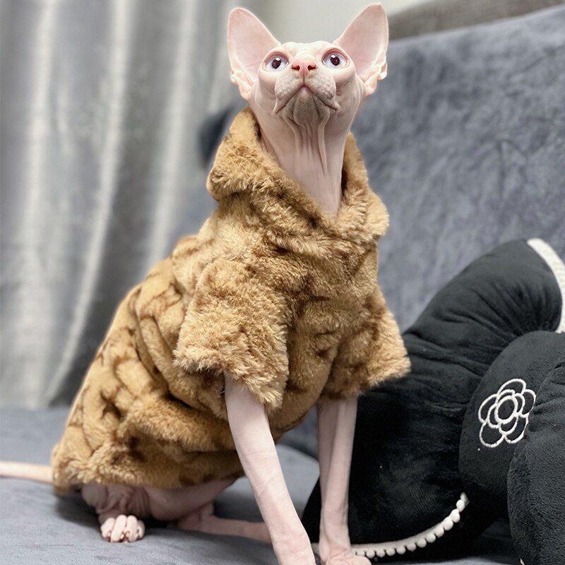 Sphinx-veste-polaire-capuche-pour-chat-v-tement-chaud-sans-poils-automne-hiver-tenue-pour-chaton