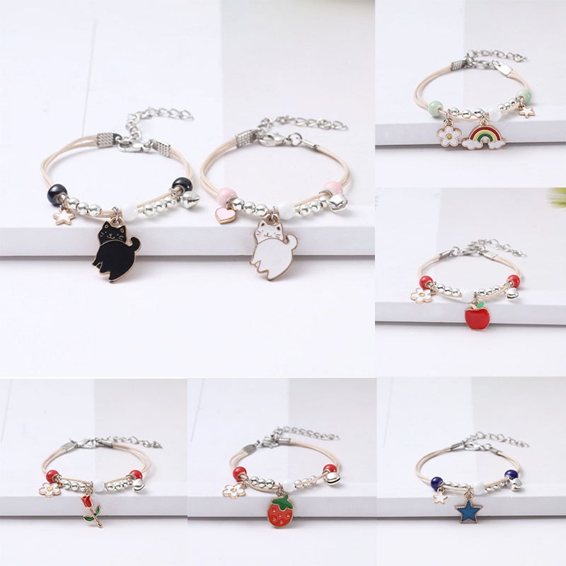 Bracelets-main-Style-cor-en-pour-femmes-bijoux-chat-Simple-avec-boule-r-glable-cadeaux-du