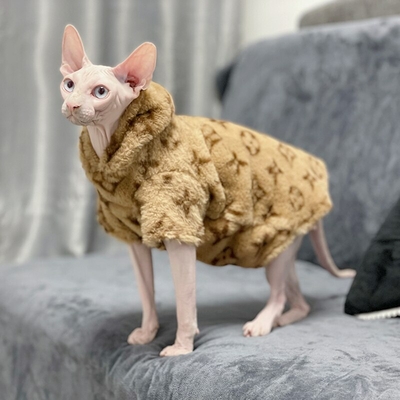 Sphinx-veste-polaire-capuche-pour-chat-v-tement-chaud-sans-poils-automne-hiver-tenue-pour-chaton