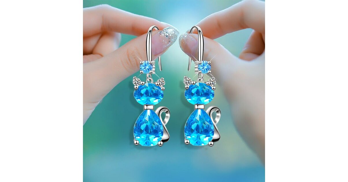 Boucles D'Oreilles Arbre De Vie / Chats / Pierre De Lune / Cœur Argent 925 - Pendentif Mignon Femme