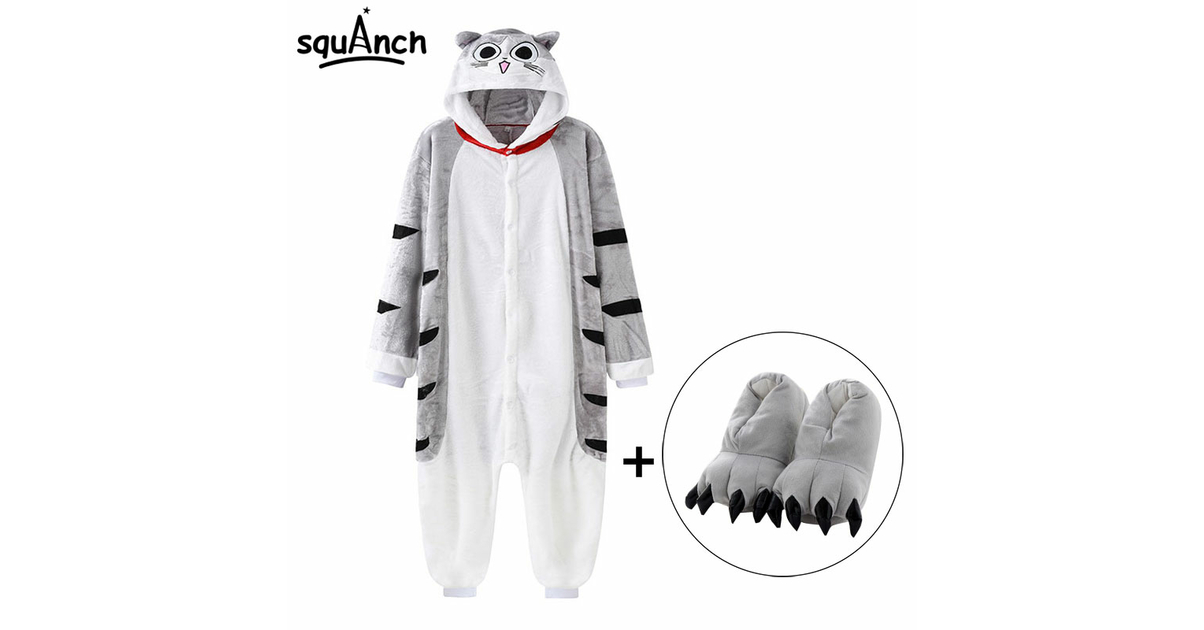 Pyjama Animal Pyjama Combinaison Chat Femme Pyjama Chat Fille