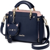 Juste-toile-En-Cuir-Sac-Main-Dames-Chat-Brod-Sac-Main-Sac-Main-Dames-Gland-Couture