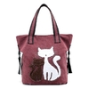 Sac-en-toile-brod-pour-femmes-avec-chat-Sacs-bandouli-re-pour-femmes-Grande-capacit-Sacs