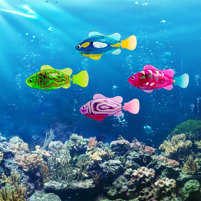 Jouet poisson pour chat à piles Poissons auchatheureux