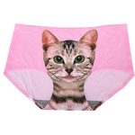 Culotte-Sexy-en-coton-pour-femmes-sous-v-tement-rose-imprim-chat-3d-culotte-sans-couture