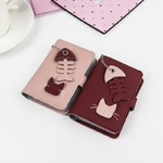 Porte-cartes-en-cuir-PU-pour-femmes-mignon-motif-de-chat-de-dessin-anim-porte-cartes