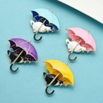 Wuli-b-b-mignon-chat-sous-parapluie-broches-pour-femmes-mail-4-couleurs-renard-Animal-f