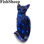 FishSheep-broches-et-Badges-chat-bleu-en-acrylique-pour-femmes-en-r-sine-faite-la-main