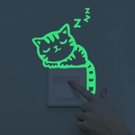 Autocollant-interrupteur-chat-lumineux-mignon-Autocollant-mural-Fluorescent-lumineux-et-scintillant-chambre-d-enfant-salon-d