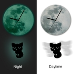 Funlife-horloge-murale-30cm-12po-Nouvelle-horloge-lumineuse-de-nuit-chat-chaton-sur-la-lune-pour