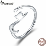 BAMOER-100-925-argent-Sterling-collant-chat-avec-longue-queue-doigt-bague-femmes-anneau-r-glable