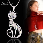 SINLEERY-mignon-opale-pierre-strass-Animal-chat-pendentif-longs-colliers-pour-femmes-fille-bijoux-cadeaux-MY410