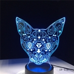 Chat-3D-veilleuse-Animal-modifiable-lampe-d-ambiance-7-couleurs-USB-3D-Illusion-lampe-de-Table